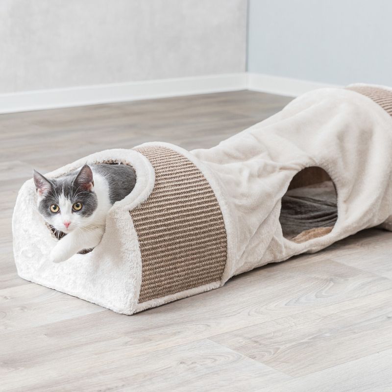 Trixie Tunnel à griffer avec 2 cavités pour chat