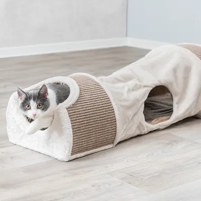 Trixie Tunnel à griffer avec 2 cavités pour chat
