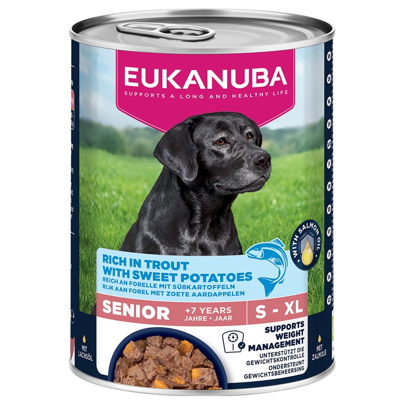 Eukanuba Senior Rich in Trout with Sweet Potatoes