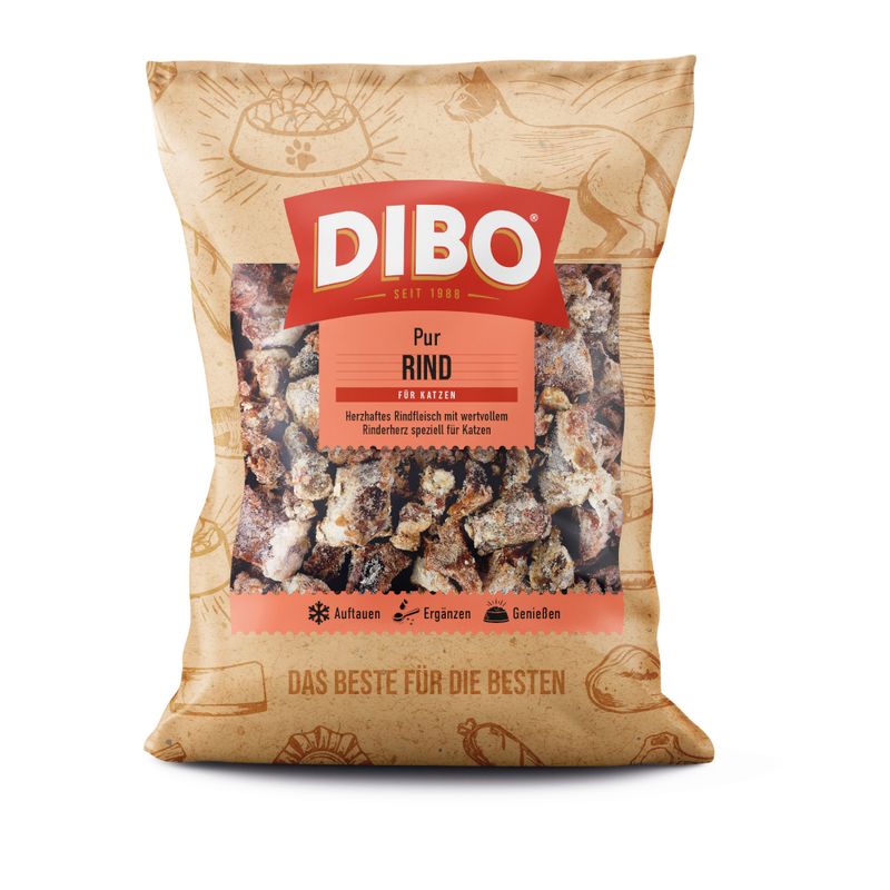 DIBO Frostfutter Rindfleisch für Katzen