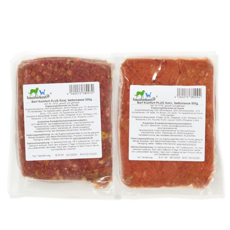 Haustierkost BIO BARF Komfort PLUS Menü