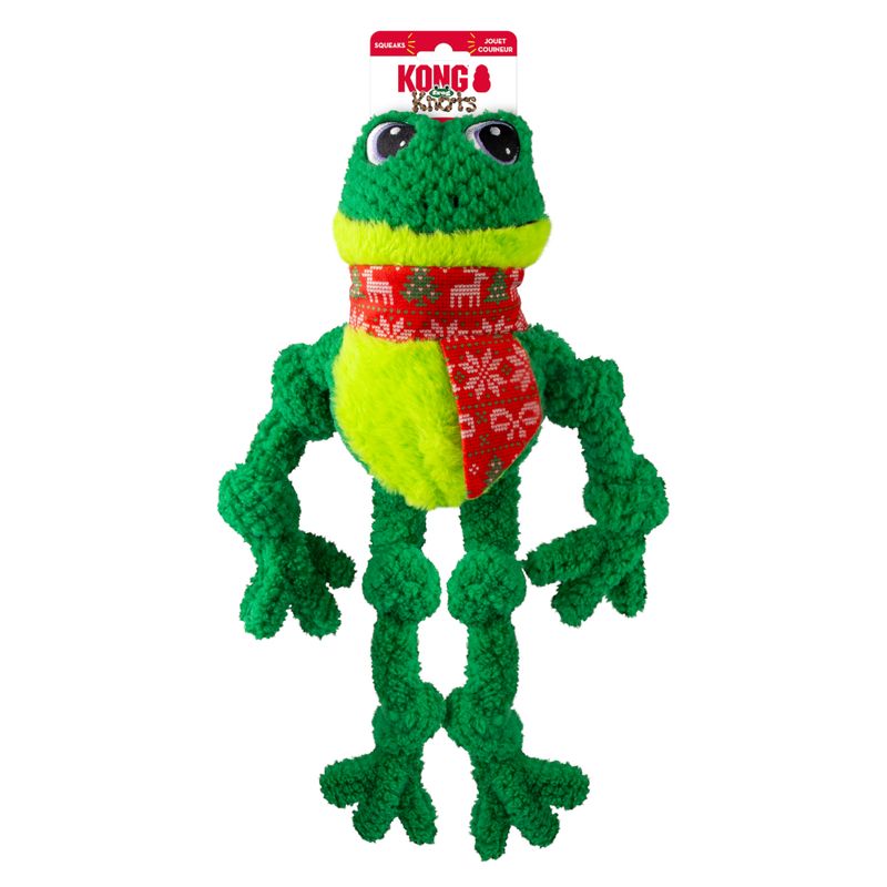 KONG Holiday Knots Grenouille pour chien
