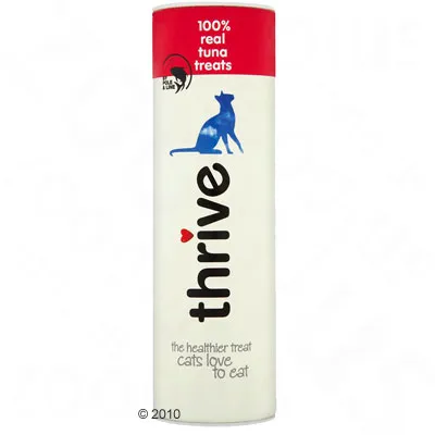 100% real tuna treats. The healthier treat cats love to eat.