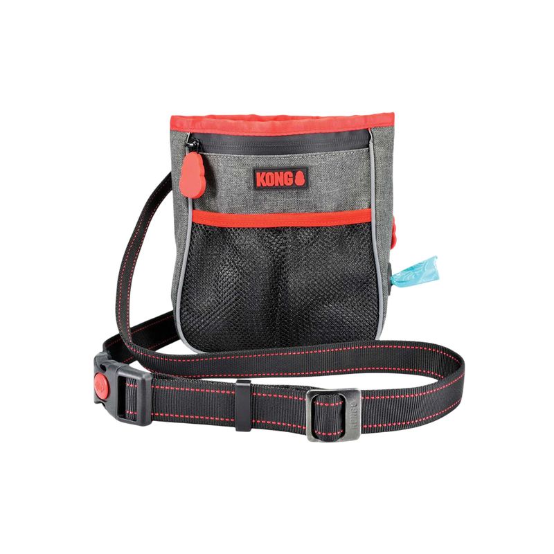 KONG Snacktasche, schwarz/rot