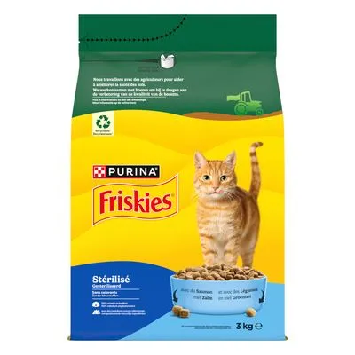 PURINA Friskies Sterilized Kat met zalm, tonijn en groenten