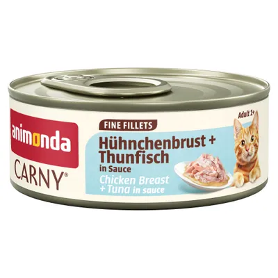 animonda Carny Adult Feine Fillets in Soße 12 x 60 g