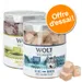 Lot de 2 boîtes de friandises lyophilisées Wolf of Wilderness pour chien