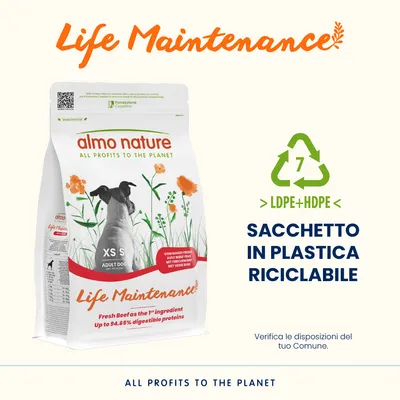 Almo Nature Life Maintenance Small Adult Manzo & Riso