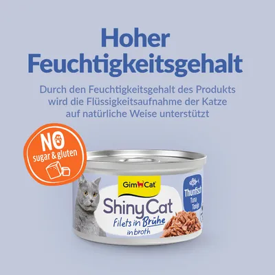 Sparpaket GimCat ShinyCat Filet in Brühe 24 x 70 g Sparpaket GimCat ShinyCat Filet in Brühe 24 x 70 g