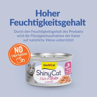 Sparpaket GimCat ShinyCat Filet in Brühe 24 x 70 g Sparpaket GimCat ShinyCat Filet in Brühe 24 x 70 g