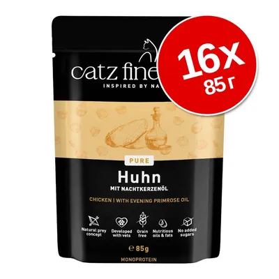 Икономична опаковка catz finefood Purrrr паучове 16 x 85 г
