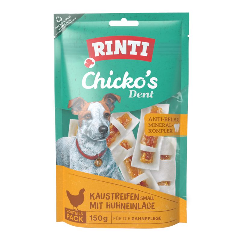 RINTI Chicko's Dent Kaustreifen mit Huhneinlage Small