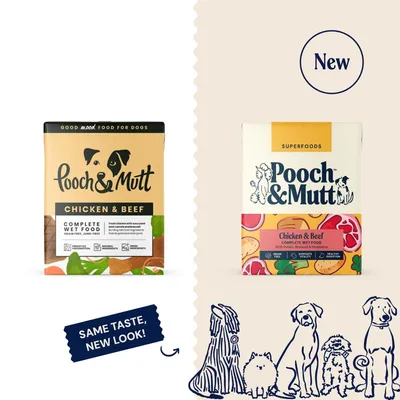 Pooch and Mutt Wet Dog Food - Chicken & Beef