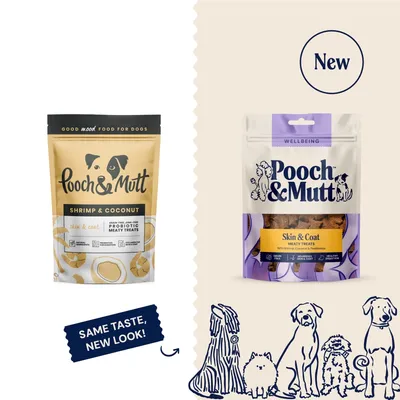 Pooch and Mutt Skin & Coat Meaty Treats 120g