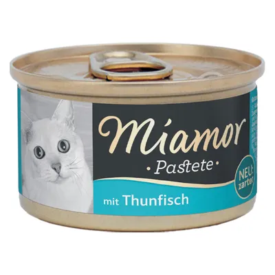 Miamor Pastete tonnikalalla, UUSI: mieto maku. Kissanruoka purkissa.