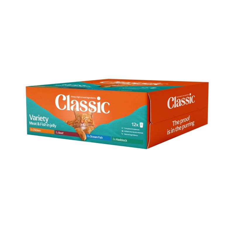 Classic Cat Meat & Fish in Jelly 12 x 400g