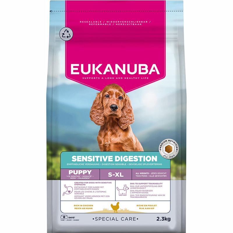 Eukanuba Special Care Sensitive Digestion Puppy με Κοτόπουλο & Γαλοπούλα