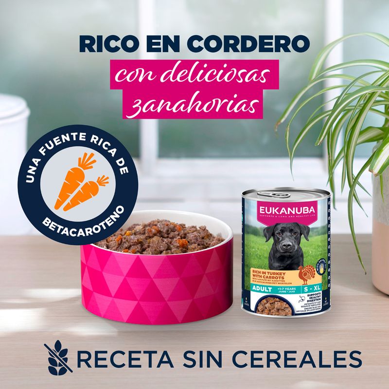 Eukanuba Adult rico en pavo con zanahoria
