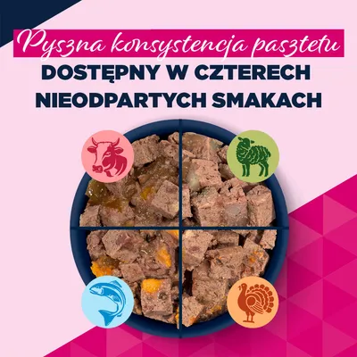 Eukanuba Senior, pstrąg z batatami