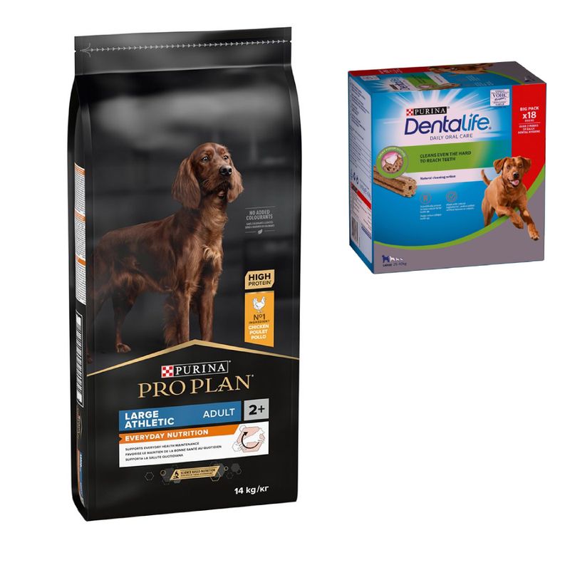 Purina: Pro Plan, сухой корм для собак, разные варианты + Dental Care, лакомство в подарок!