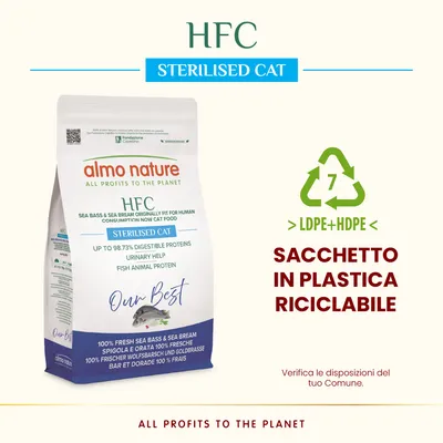 Almo Nature HFC Longevity Sterilised Spigola & Orata fresche