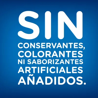 SIN conservantes, colorantes ni saborizantes artificiales añadidos.
