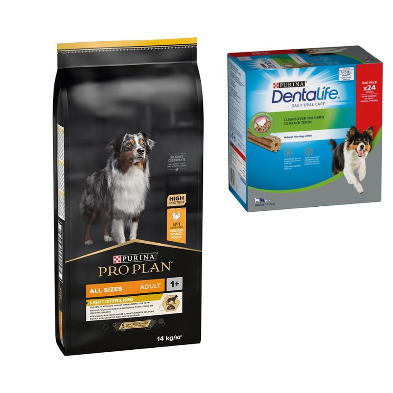 Purina: Pro Plan, сухой корм для собак, разные варианты + Dental Care, лакомство в подарок!