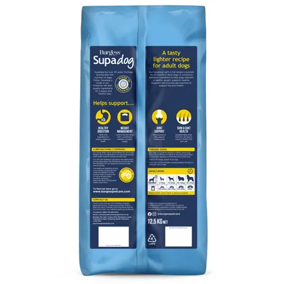 Burgess Supadog Finest Light Adult Complete Rich in Tasty Chicken - 12.5kg