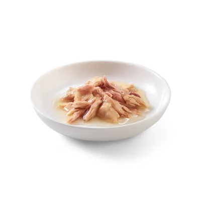 Ciotola con teneri pezzi di pollo in salsa, pronta da servire.