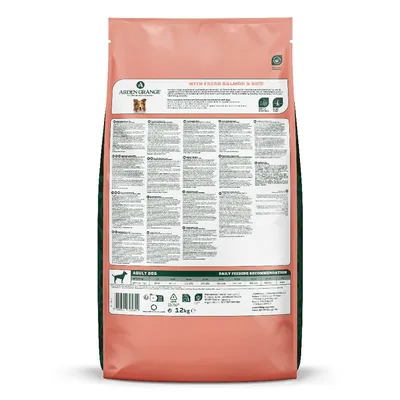 Arden Grange Daily 1+ Adult with Fresh Salmon & Rice - 12kg Arden Grange Daily 1+ Adult with Fresh Salmon & Rice - 12kg