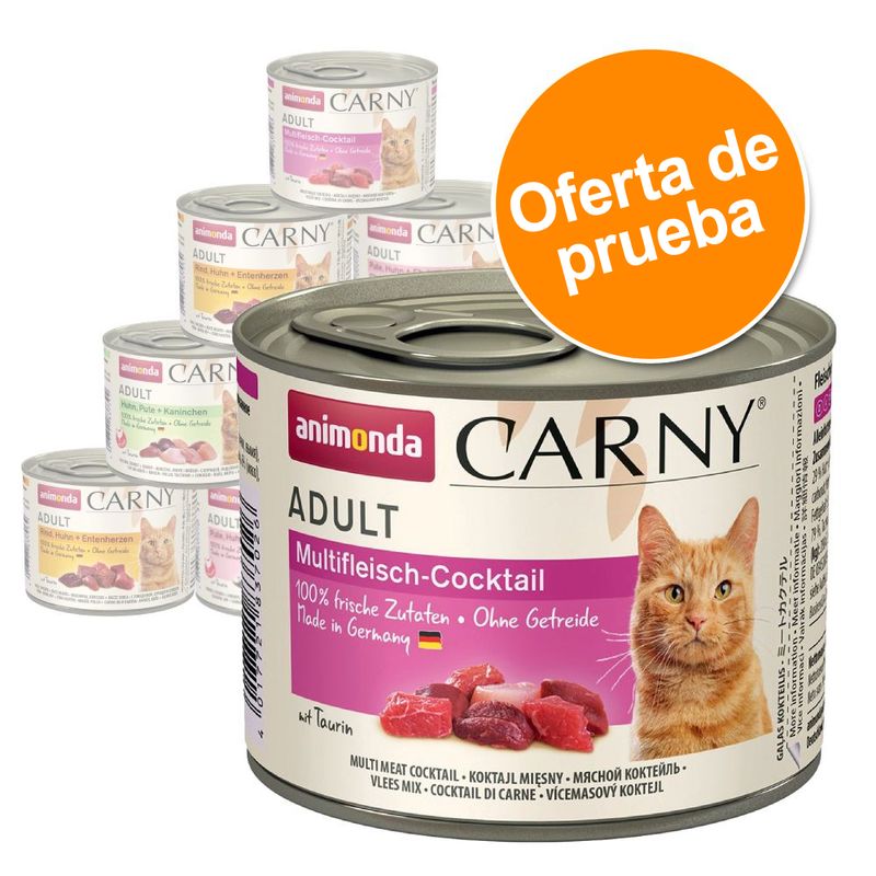 Animonda Carny Adult 12 x 200 / 400 g - Pack de prueba