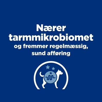 Nærer tarmmikrobiomet og fremmer regelmæssig, sund afføring