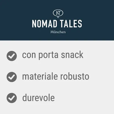 Nomad Tales München: con porta snack, materiale robusto, durevole