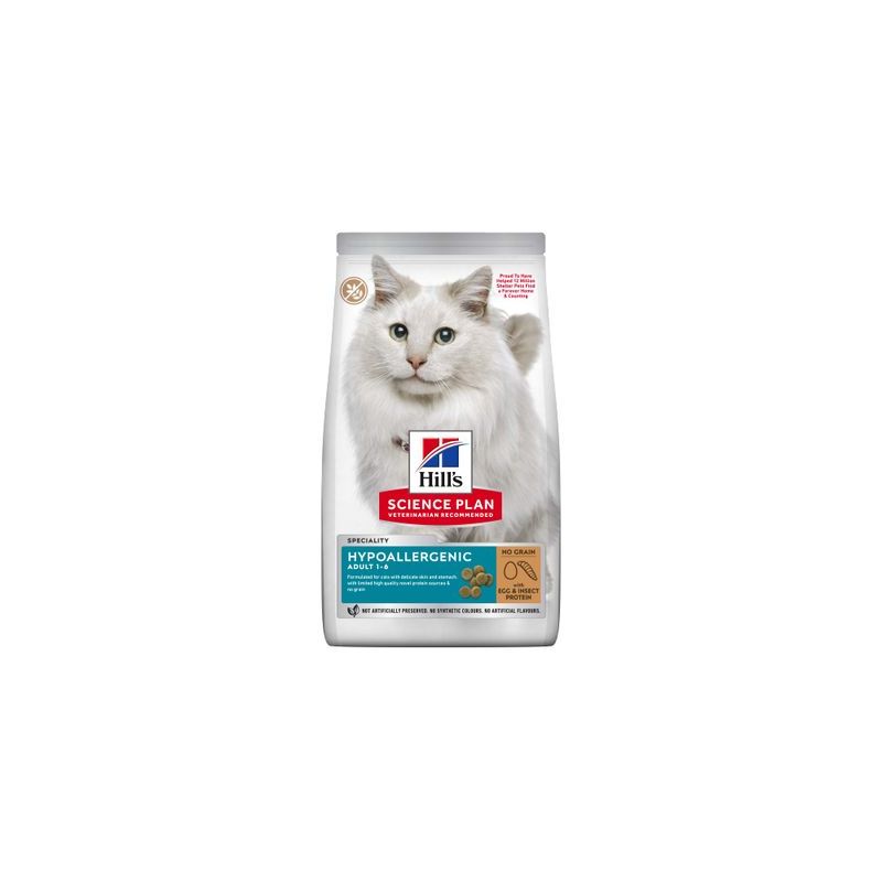Hill's Science Plan Hypoallergenic Adult No Grain met Ei & Insecteneiwit