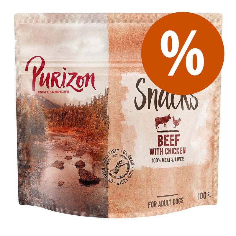 Purizon Snack -säästöpakkaus 3 x 100 g