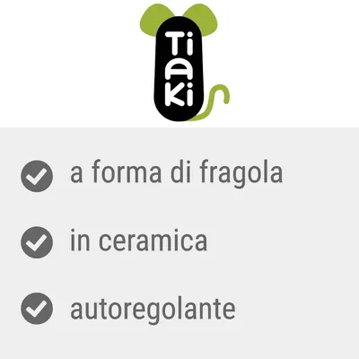 Tiaki. a forma di fragola, in ceramica, autoregolante