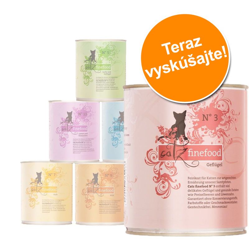 Miešané balenie catz finefood 6 x 800 g