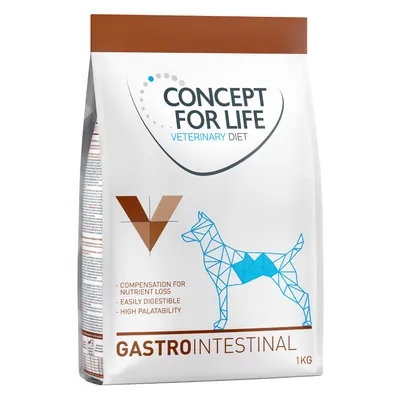 Concept for Life Veterinary Diet Gastro Intestinal, 1kg. Features: compensates nutrient loss, easily digestible, high acceptance.