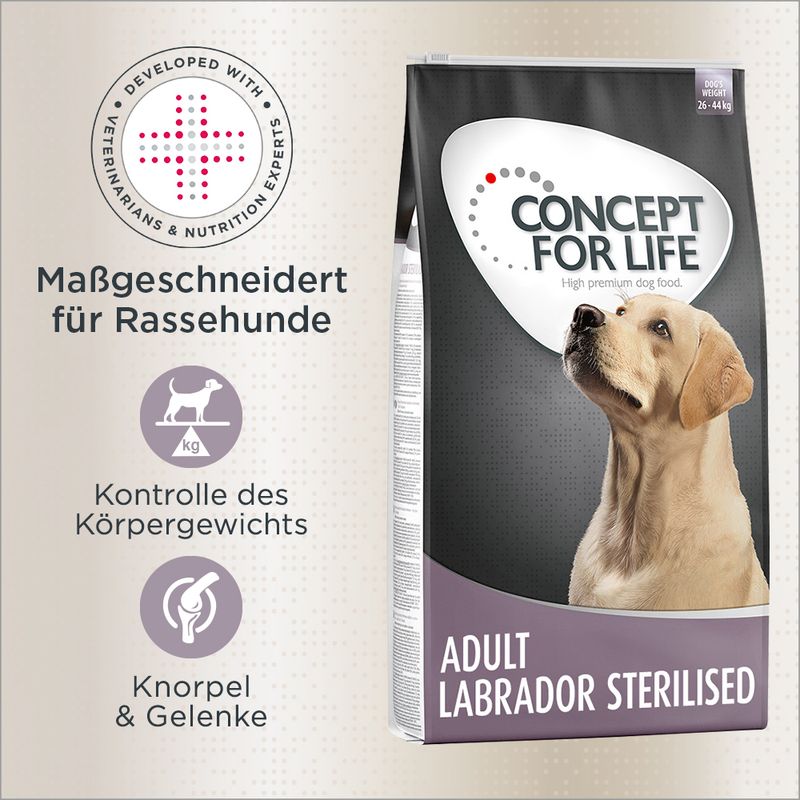 Concept for Life Labrador Sterilised