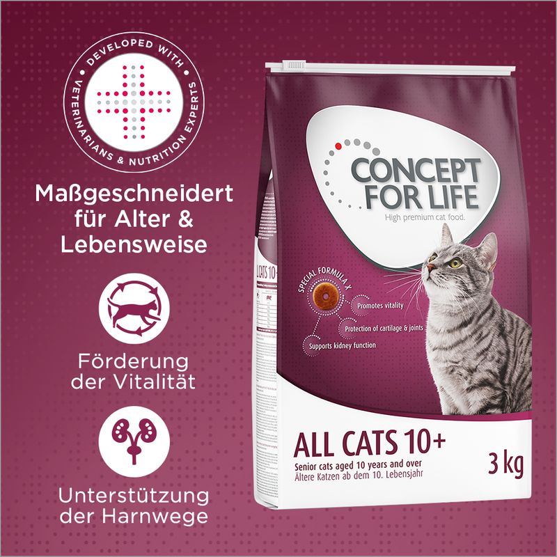 Concept for Life All Cats 10+ - Verbesserte Rezeptur!