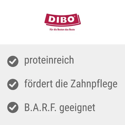 DIBO. Ricco di proteine, favorisce l'igiene dentale, adatto alla dieta B.A.R.F.