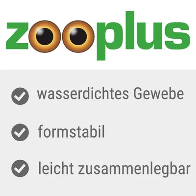 Zooplus. Eigenschaften: wasserdichtes Gewebe, formstabil, leicht zusammenlegbar.