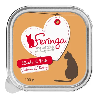 Feringa kissanruoka, lohi ja kalkkuna, 100 g.
