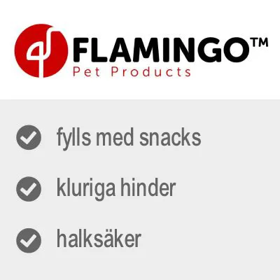FLAMINGO Pet Products. fylls med snacks, kluriga hinder, halksäker. FLAMINGO Pet Products. fylls med snacks, kluriga hinder, halksäker.