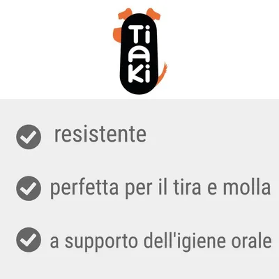 Tiaki, resistente, perfetta per il tira e molla, a supporto dell'igiene orale