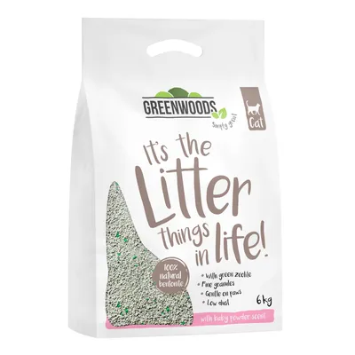 Litière Greenwoods en argile naturelle et zéolite pour chat