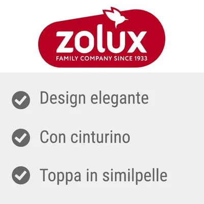 zolux FAMILY COMPANY SINCE 1933. Design elegante, con cinturino, toppa in similpelle.