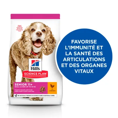 Hill's Science Plan Senior 11+ Small & Mini poulet pour chien
