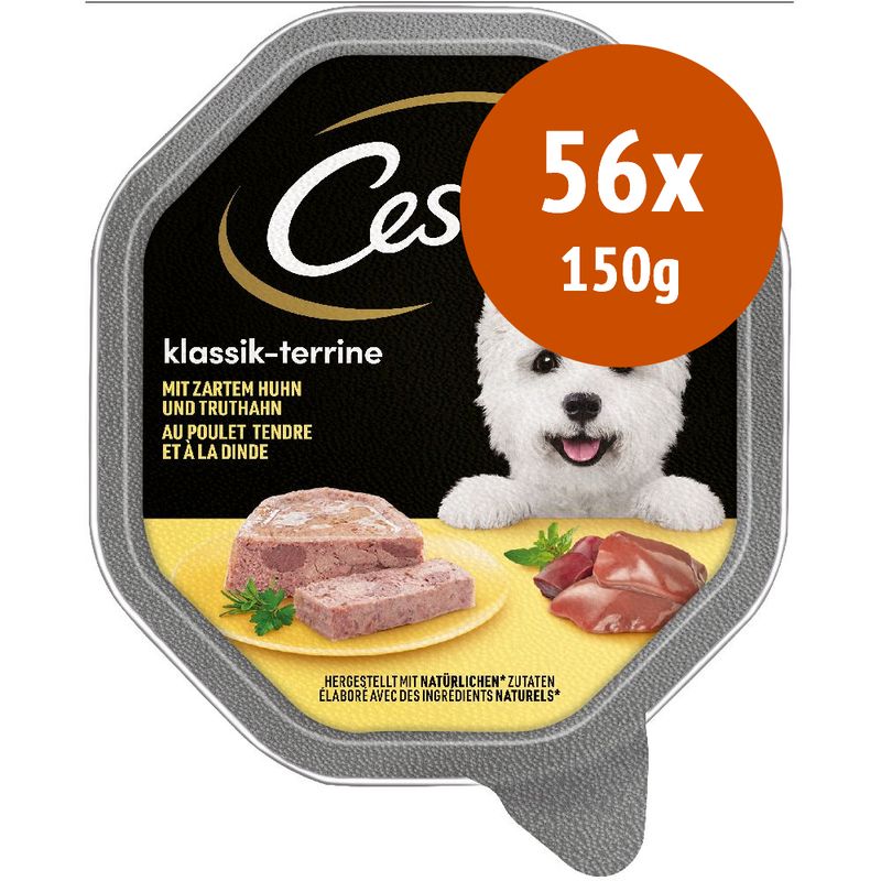 Cesar Vaschette 56 x 150 g Umido per cane