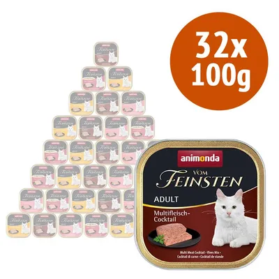 animonda vom Feinsten Pacco misto 32 x 100 g Umido per gatto